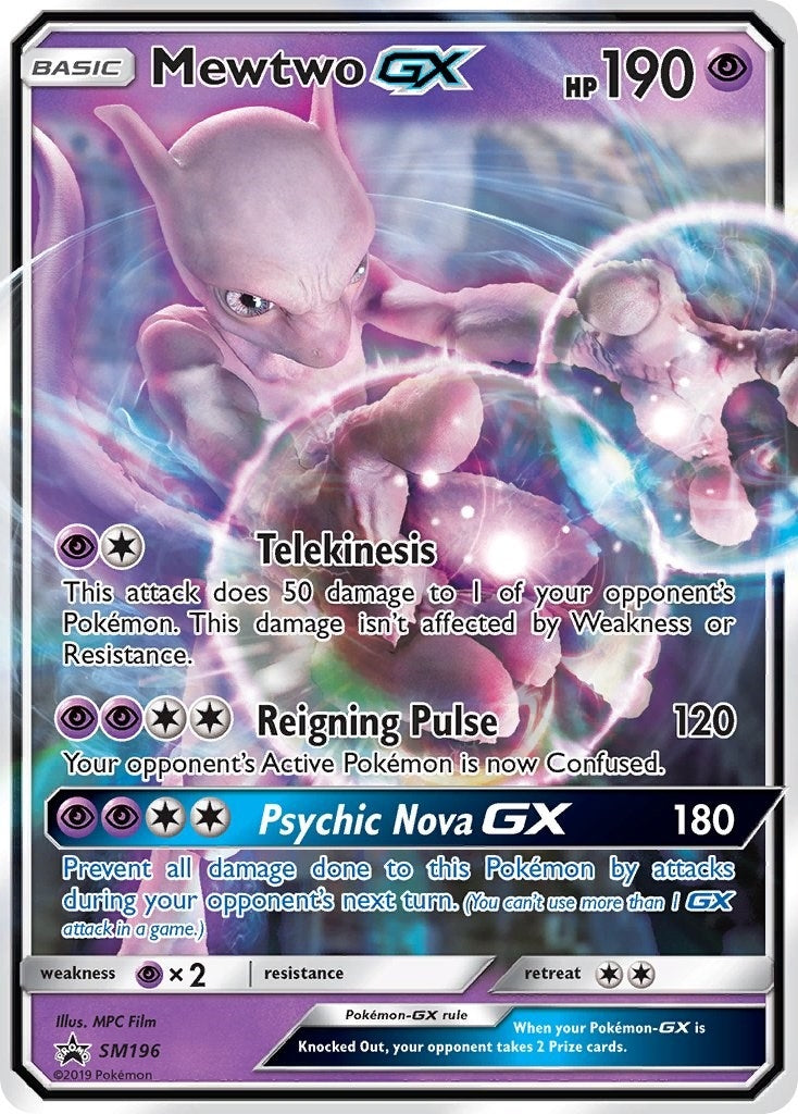 Image for Mewtwo GX - SM196 (SM196) (SM Promos) (SMP) - Pokemon