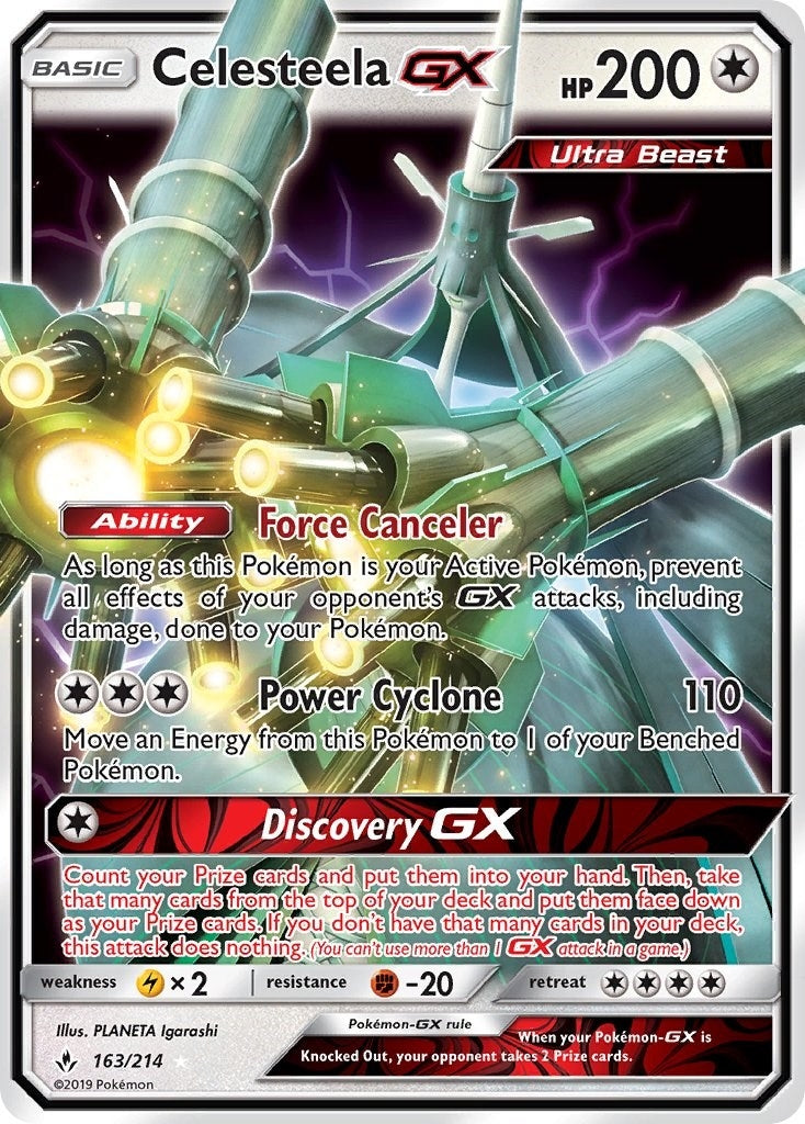 Image for Celesteela GX (163/214) (SM - Unbroken Bonds) (SM10) - Pokemon