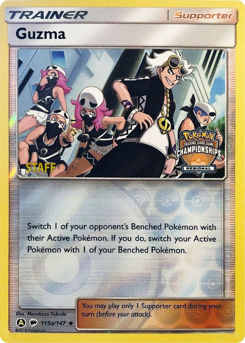 Image for Guzma - 115a/147 (Regional Championships) [Staff] (115a/147) (League & Championship Cards) (PR) - Pokemon