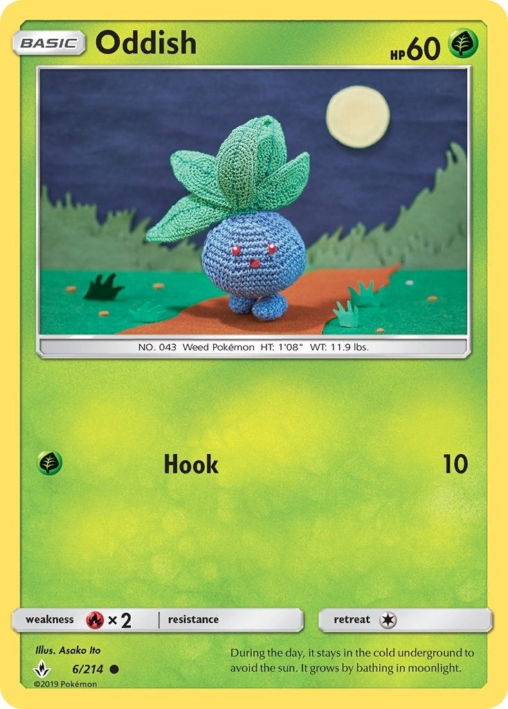 Image for Oddish (6) (6/214) (SM - Unbroken Bonds) (SM10) - Pokemon