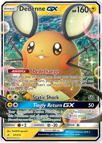 Dedenne GX (57/214) (SM - Unbroken Bonds) (SM10) Pokemon