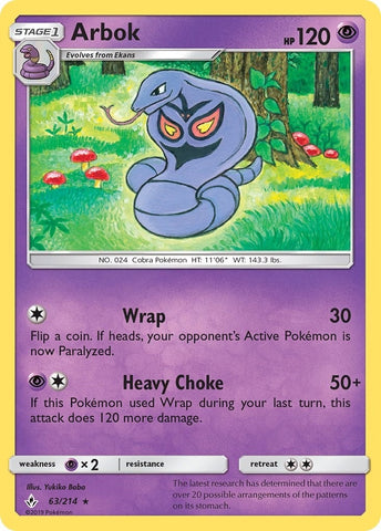 Image for Arbok (63/214) (SM - Unbroken Bonds) (SM10) - Pokemon