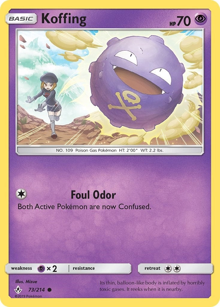 Image for Koffing (73/214) (SM - Unbroken Bonds) (SM10) - Pokemon