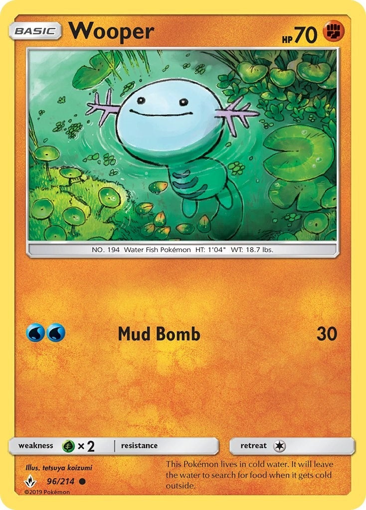 Image for Wooper (96/214) (SM - Unbroken Bonds) (SM10) - Pokemon