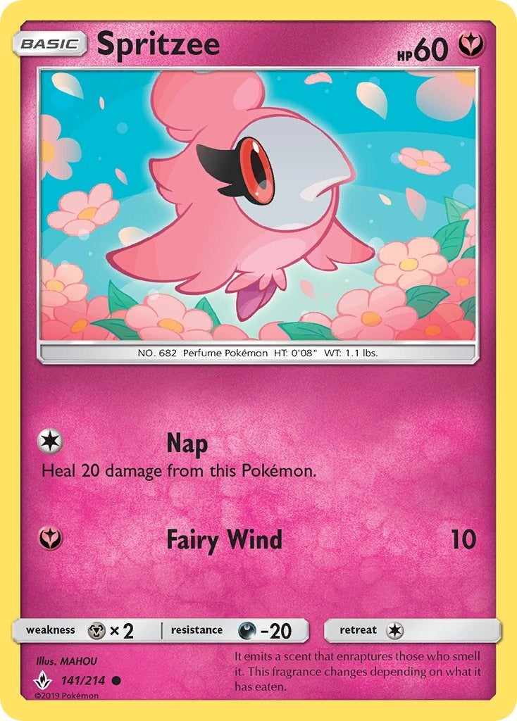 Image for Spritzee (141/214) (SM - Unbroken Bonds) (SM10) - Pokemon