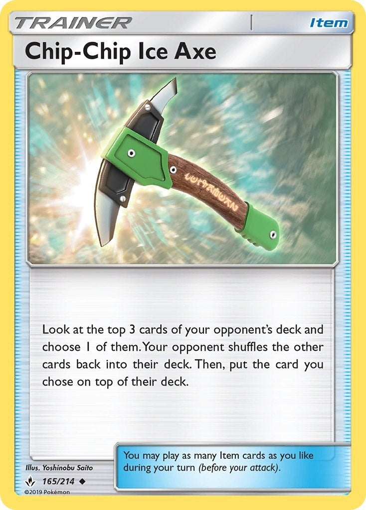 Image for Chip-Chip Ice Axe (165/214) (SM - Unbroken Bonds) (SM10) - Pokemon