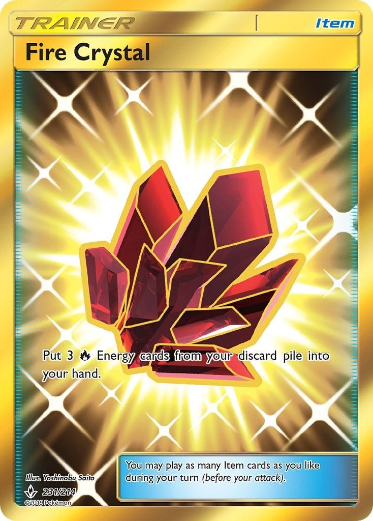 Image for Fire Crystal (Secret) (231/214) (SM - Unbroken Bonds) (SM10) - Pokemon