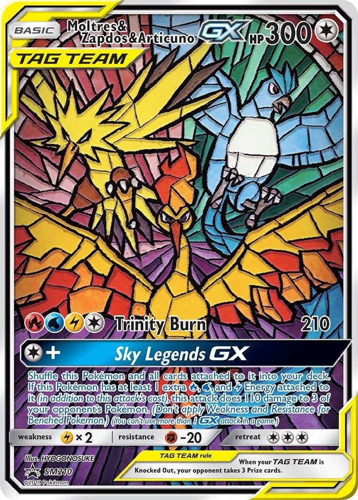 Moltres & Zapdos & Articuno GX (SM210) (SM Promos) Pokemon