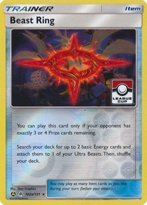 Image for Beast Ring - 102a/131 (League Cup) (102a/131) (League & Championship Cards) (PR) - Pokemon
