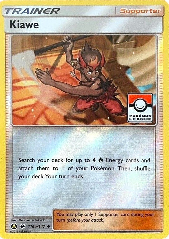 Image for Kiawe - 116a/147 (Pokemon League) (116a/147) (League & Championship Cards) (PR) - Pokemon