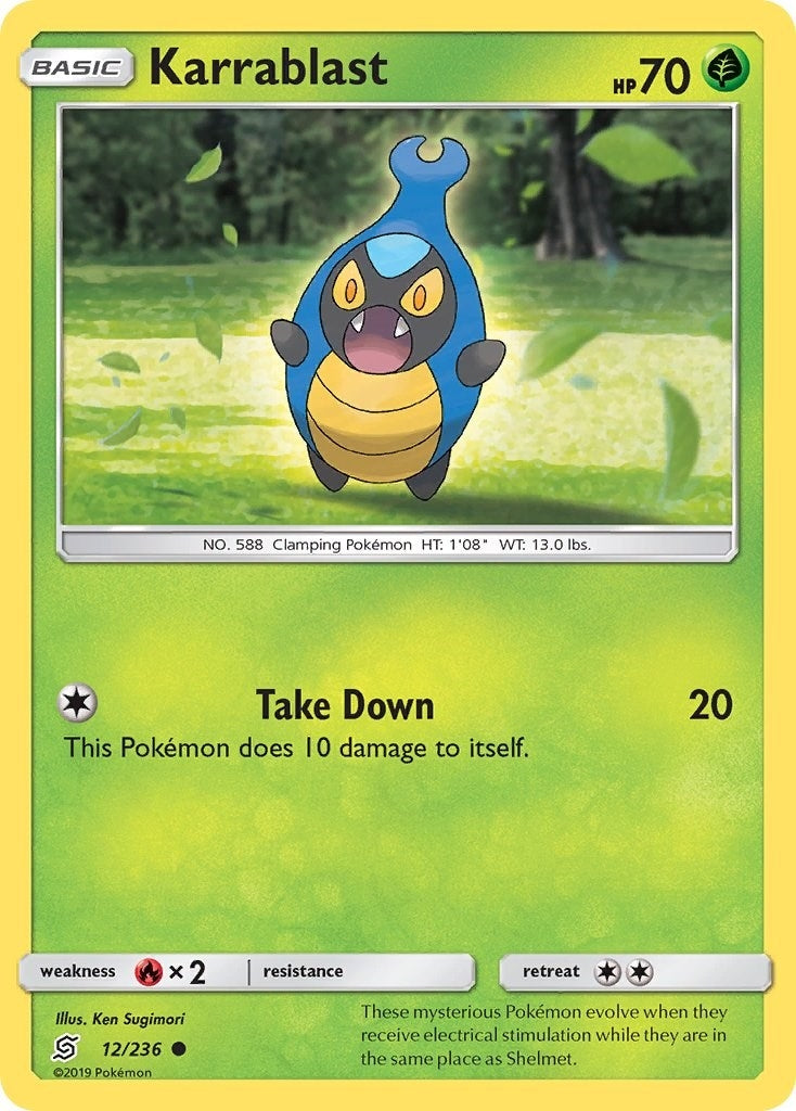 Image for Karrablast (12/236) (SM - Unified Minds) (SM11) - Pokemon