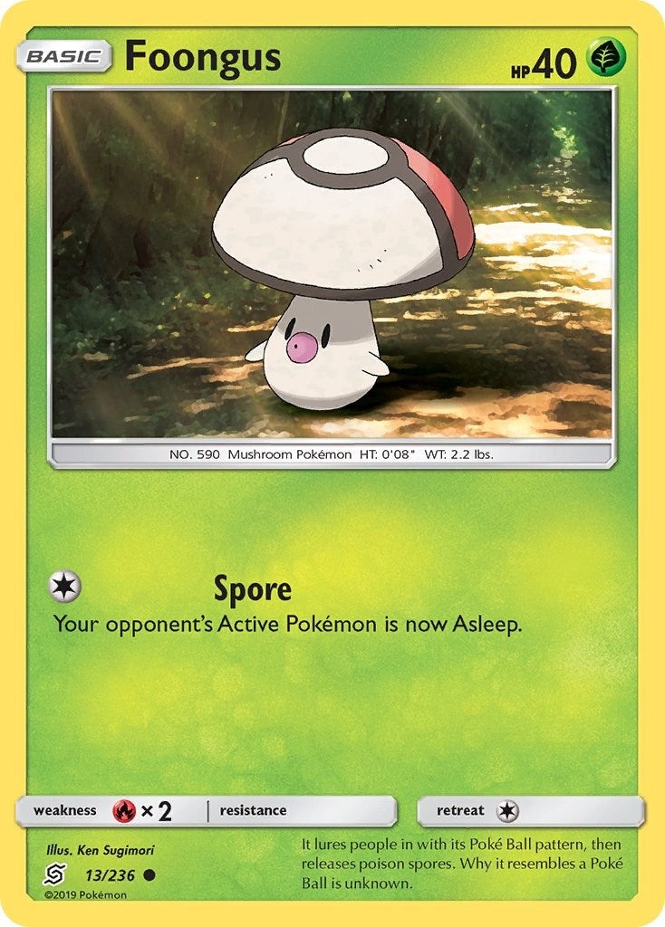 Image for Foongus (13/236) (SM - Unified Minds) (SM11) - Pokemon