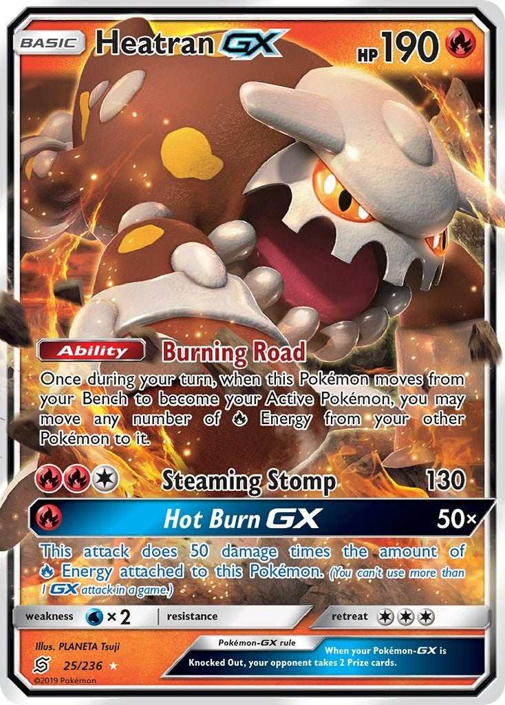 Heatran GX (25/236) (SM - Unified Minds) (SM11) Pokemon