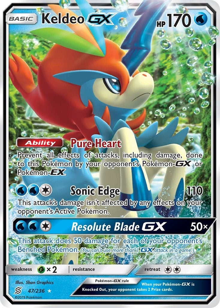 Image for Keldeo GX (47/236) (SM - Unified Minds) (SM11) - Pokemon