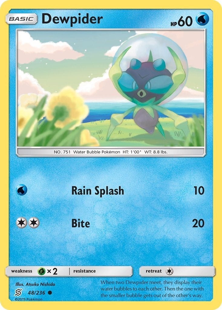 Image for Dewpider (48/236) (SM - Unified Minds) (SM11) - Pokemon