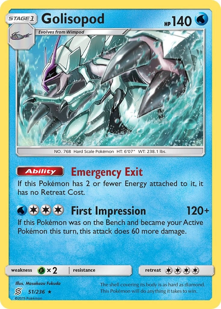 Image for Golisopod (51/236) (SM - Unified Minds) (SM11) - Pokemon