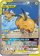 Image for Raichu & Alolan Raichu GX (Alternate Full Art) (221/236) (SM - Unified Minds) (SM11) - Pokemon