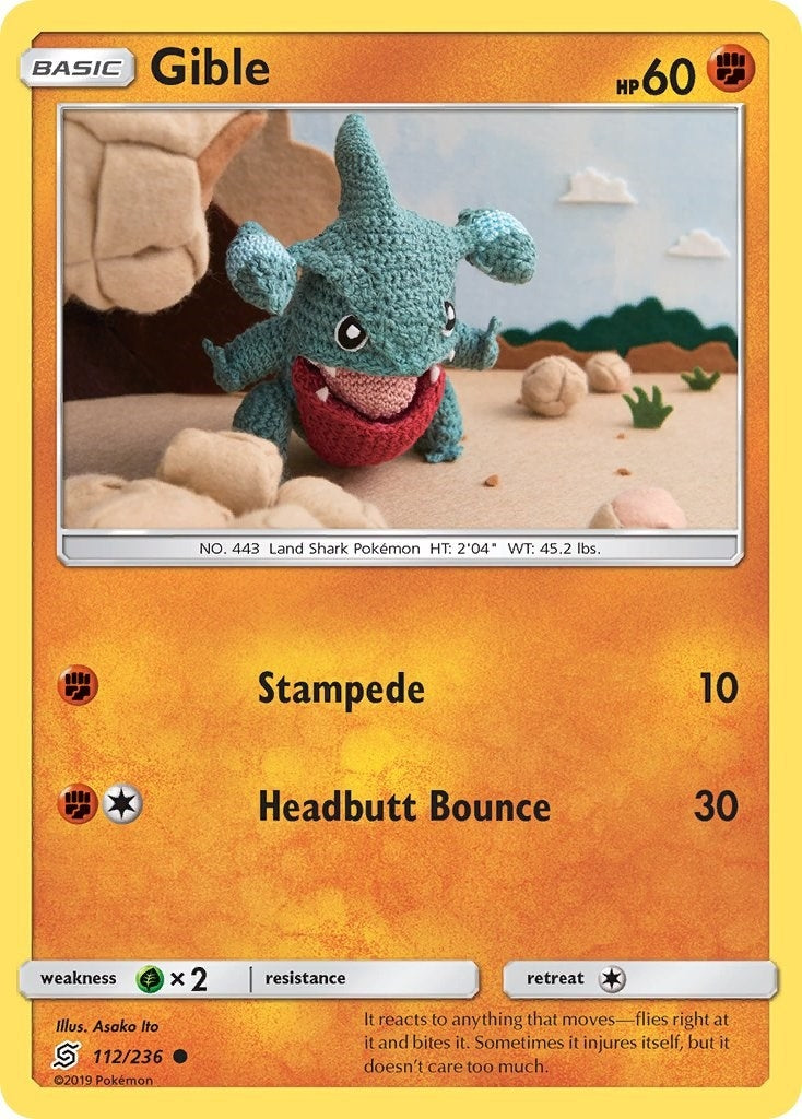 Image for Gible (112/236) (SM - Unified Minds) (SM11) - Pokemon