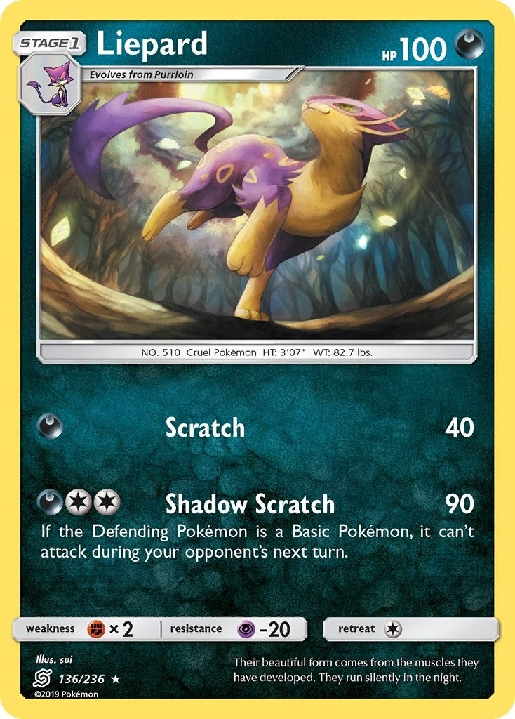 Image for Liepard (136/236) (SM - Unified Minds) (SM11) - Pokemon