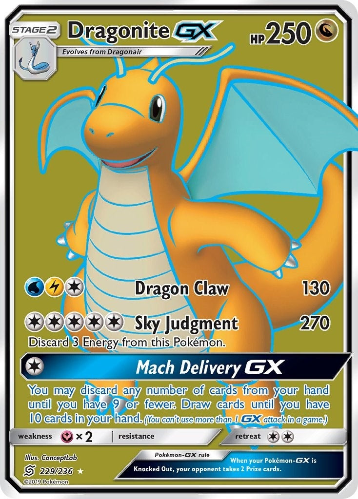 Image for Dragonite GX (Full Art) (229/236) (SM - Unified Minds) (SM11) - Pokemon