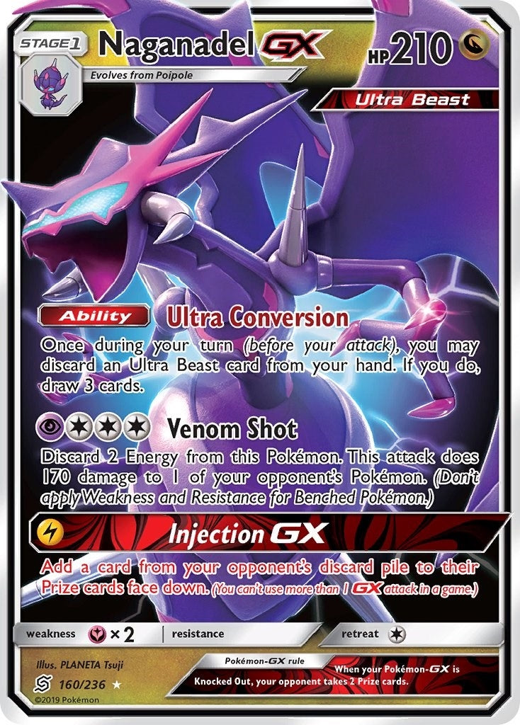 Image for Naganadel GX (160/236) (SM - Unified Minds) (SM11) - Pokemon
