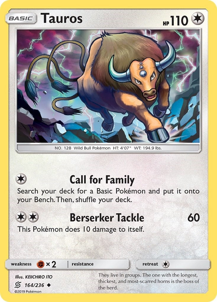 Image for Tauros (164/236) (SM - Unified Minds) (SM11) - Pokemon