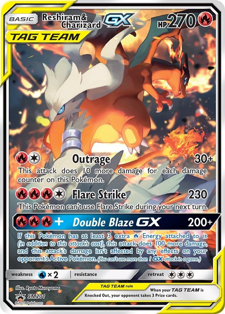 Image for Reshiram & Charizard GX - SM201 (SM201) (SM Promos) (SMP) - Pokemon