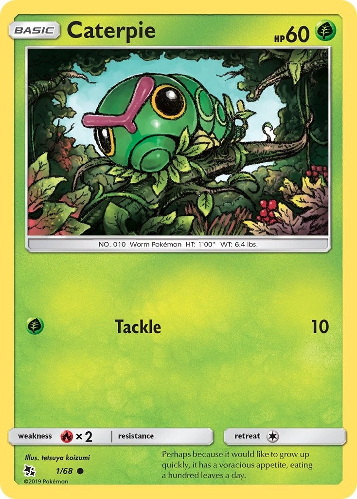 Image for Caterpie (1/68) (Hidden Fates) (HIF) - Pokemon