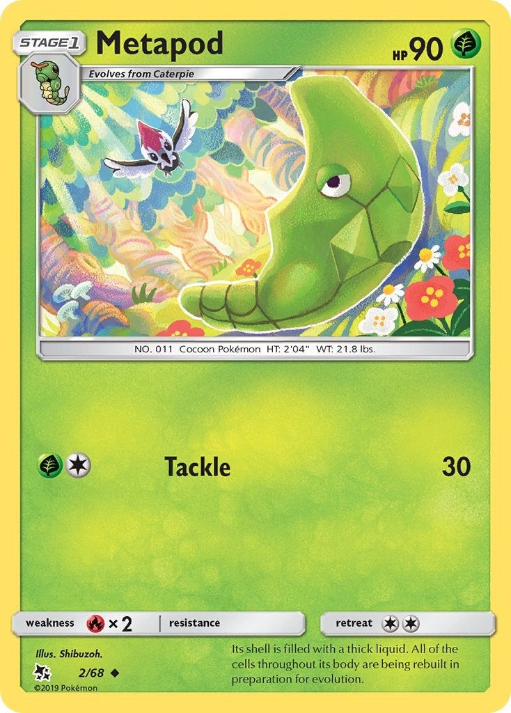 Image for Metapod (2/68) (Hidden Fates) (HIF) - Pokemon