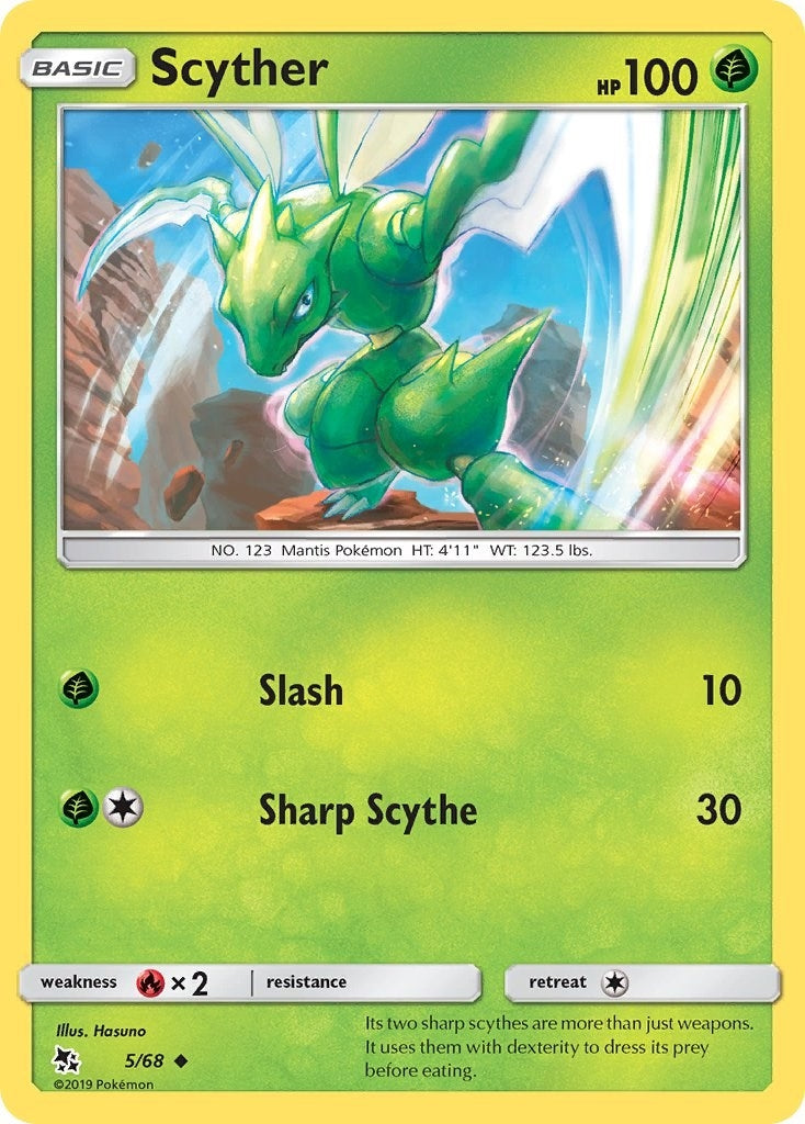 Image for Scyther (5/68) (Hidden Fates) (HIF) - Pokemon
