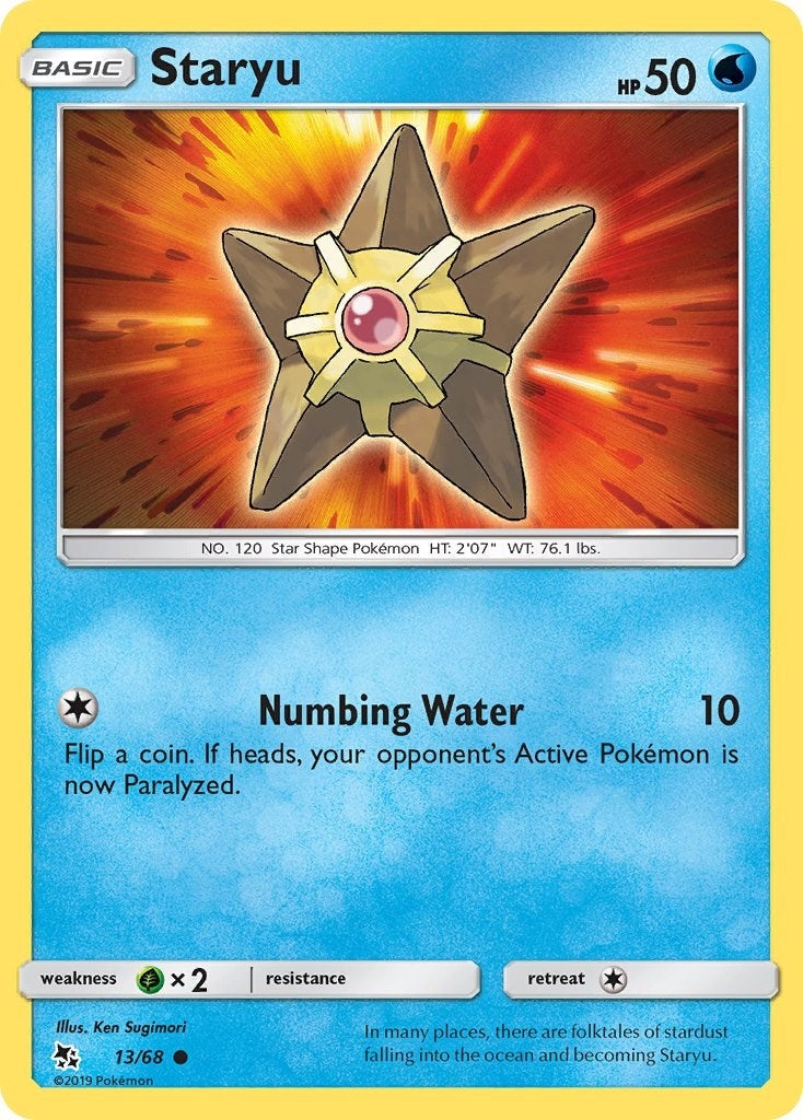 Image for Staryu (13/68) (Hidden Fates) (HIF) - Pokemon