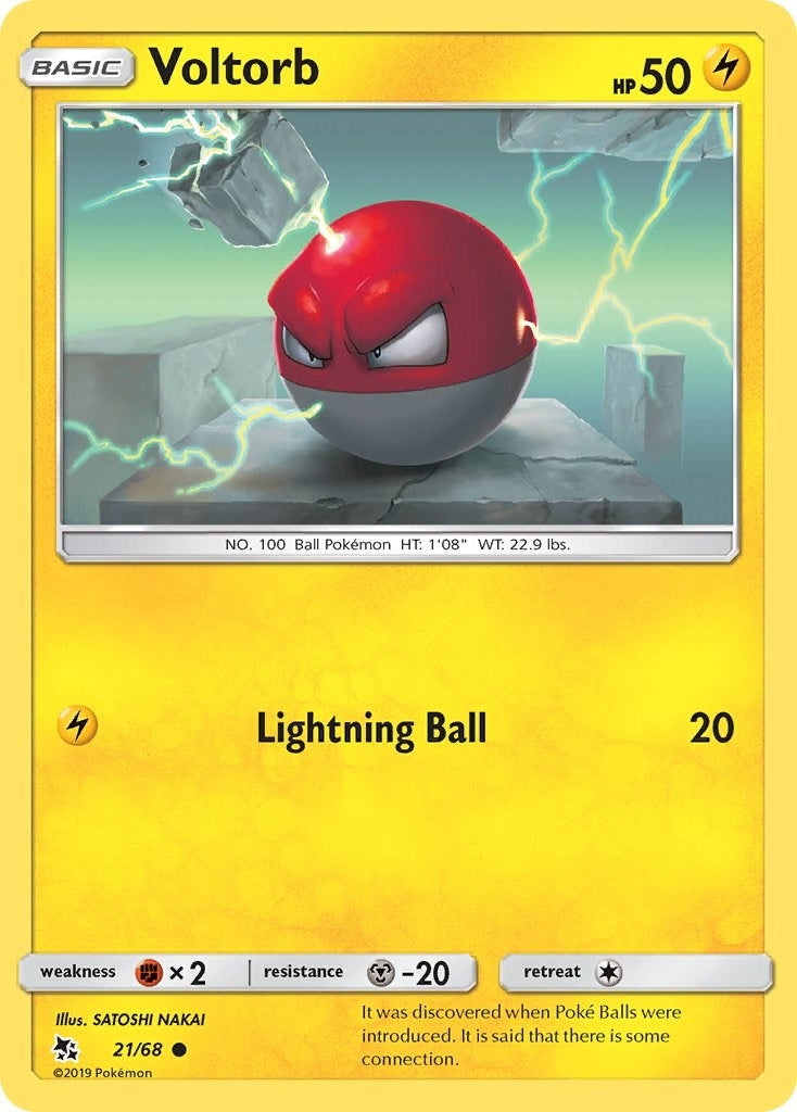Image for Voltorb (21/68) (Hidden Fates) (HIF) - Pokemon