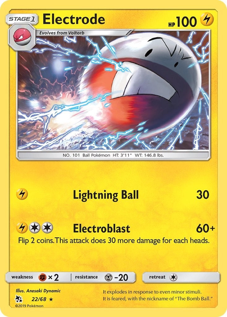 Image for Electrode (22/68) (Hidden Fates) (HIF) - Pokemon