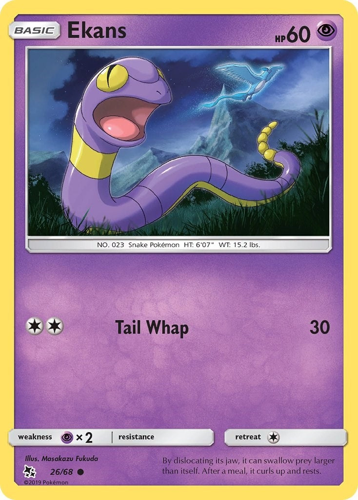 Image for Ekans (26) (26/68) (Hidden Fates) (HIF) - Pokemon