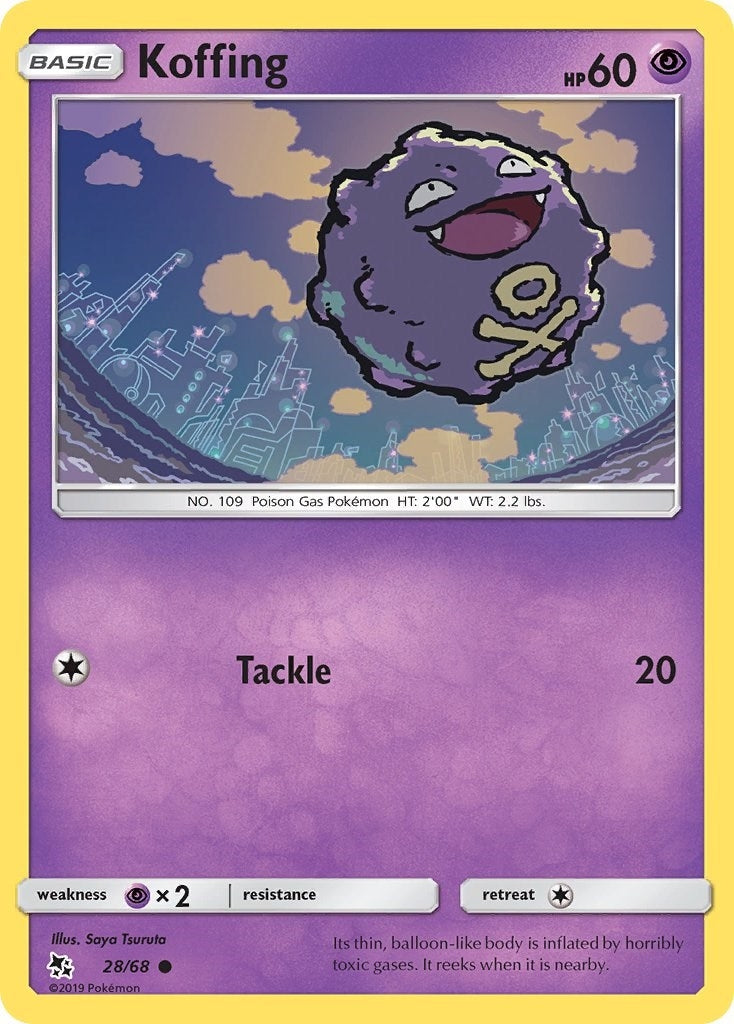 Image for Koffing (28/68) (Hidden Fates) (HIF) - Pokemon