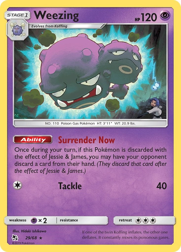 Image for Weezing (29/68) (Hidden Fates) (HIF) - Pokemon