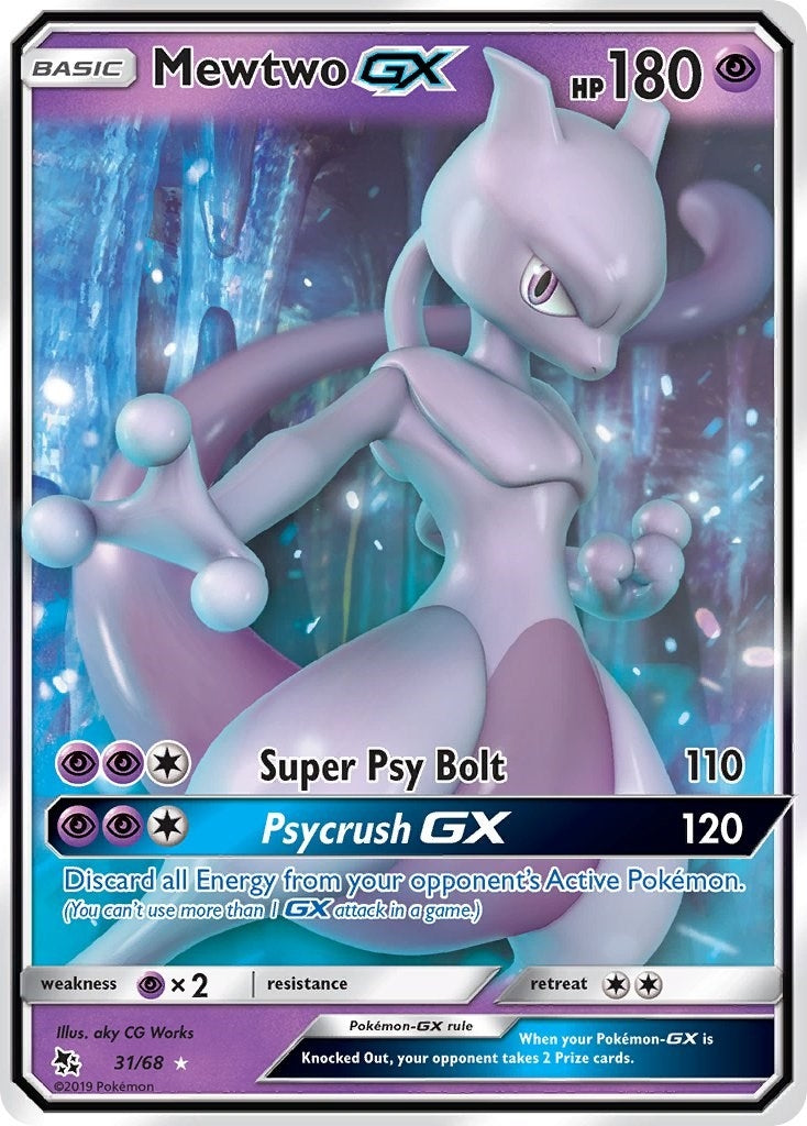 Mewtwo GX (31/68) (Hidden Fates) (HIF) Pokemon