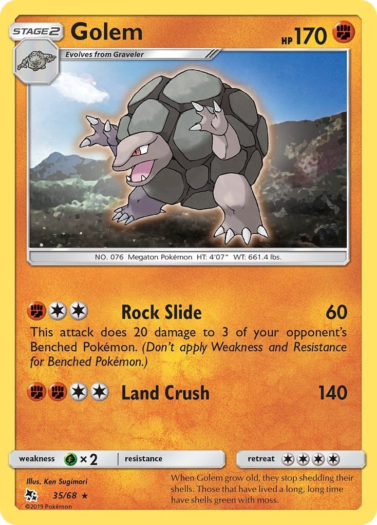 Image for Golem (35/68) (Hidden Fates) (HIF) - Pokemon