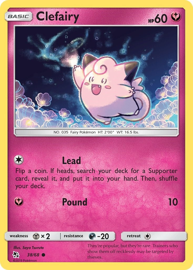 Image for Clefairy (38) (38/68) (Hidden Fates) (HIF) - Pokemon