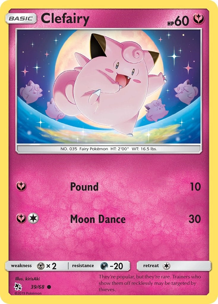 Image for Clefairy (39) (39/68) (Hidden Fates) (HIF) - Pokemon