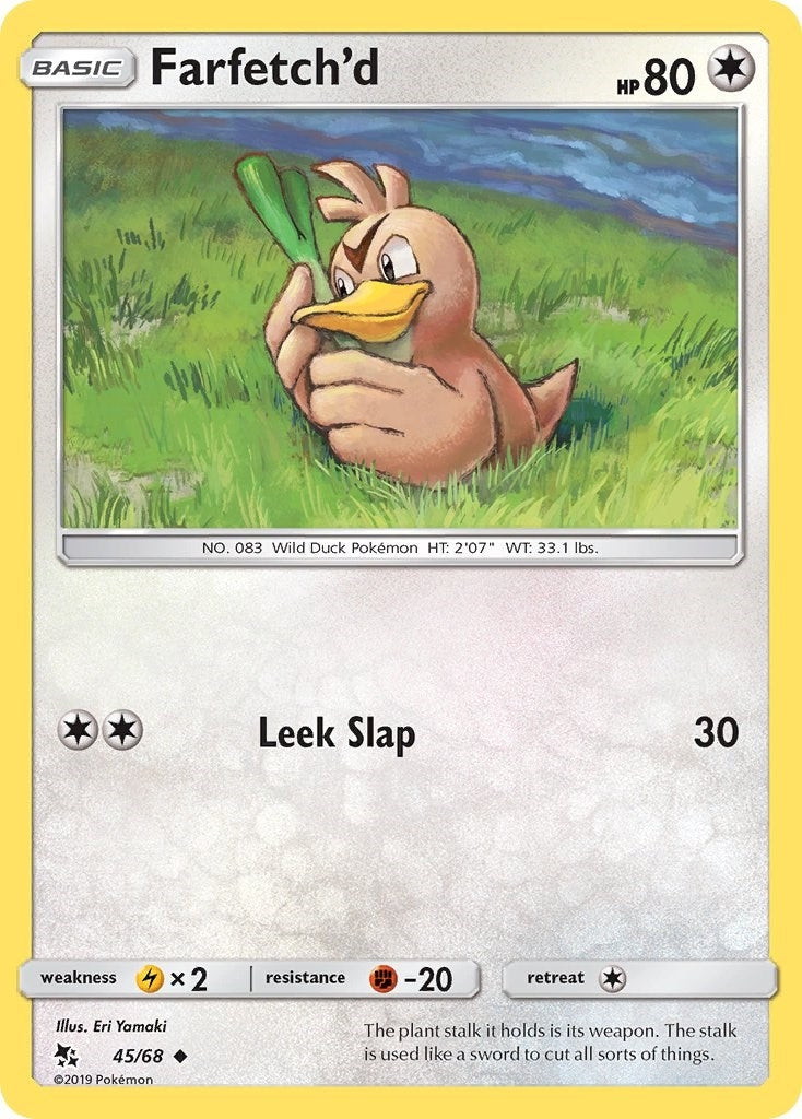 Image for Farfetch'd (45/68) (Hidden Fates) (HIF) - Pokemon