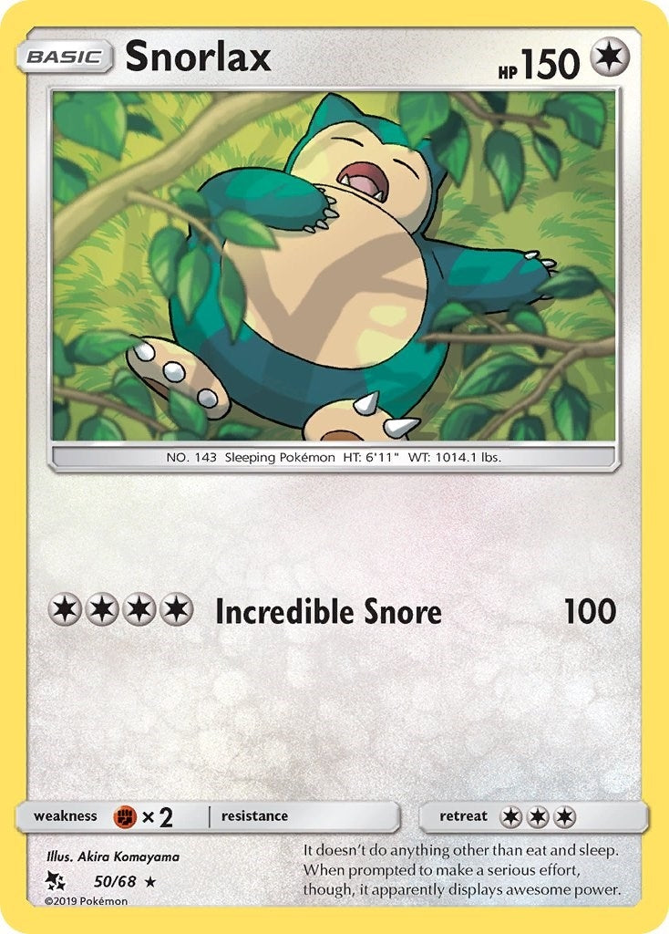 Image for Snorlax (50/68) (Hidden Fates) (HIF) - Pokemon