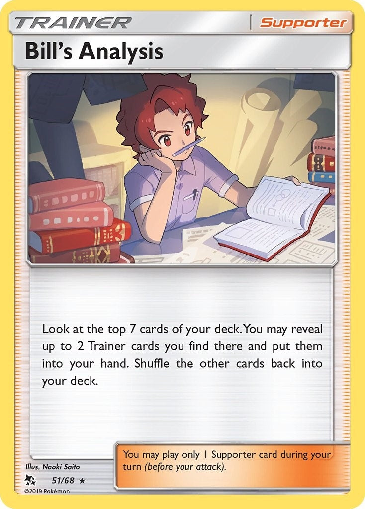 Image for Bill's Analysis (51/68) (Hidden Fates) (HIF) - Pokemon