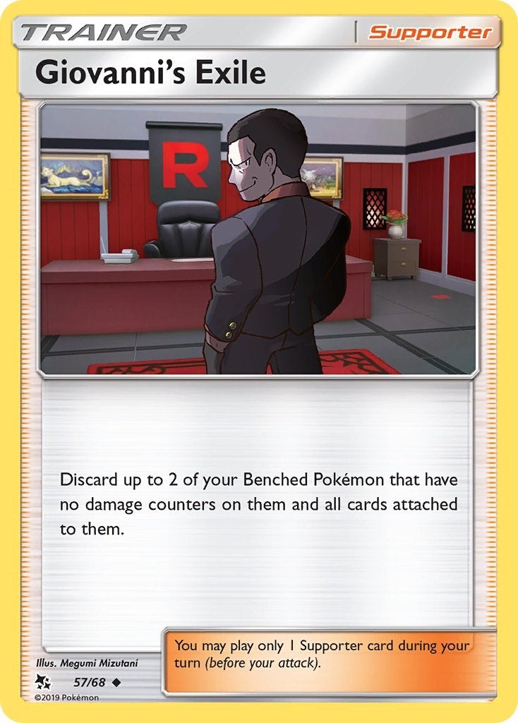 Image for Giovanni's Exile (57/68) (Hidden Fates) (HIF) - Pokemon