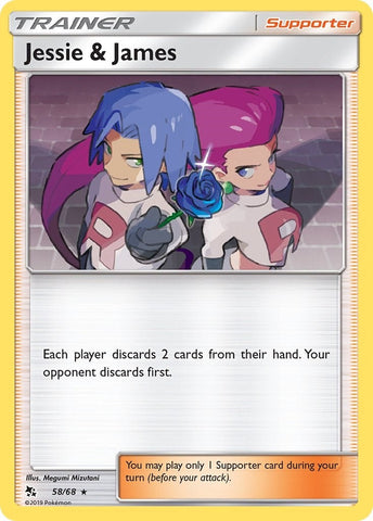 Jessie & James (58/68) (Hidden Fates) (HIF) Pokemon