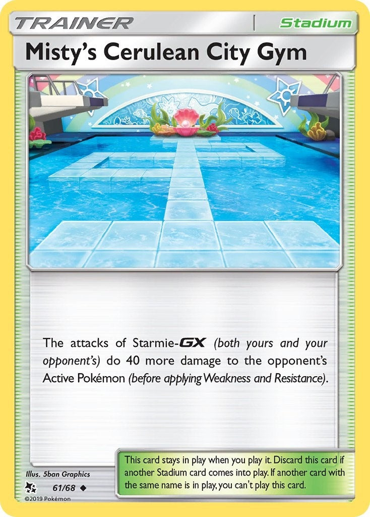 Image for Misty's Cerulean City Gym (61/68) (Hidden Fates) (HIF) - Pokemon