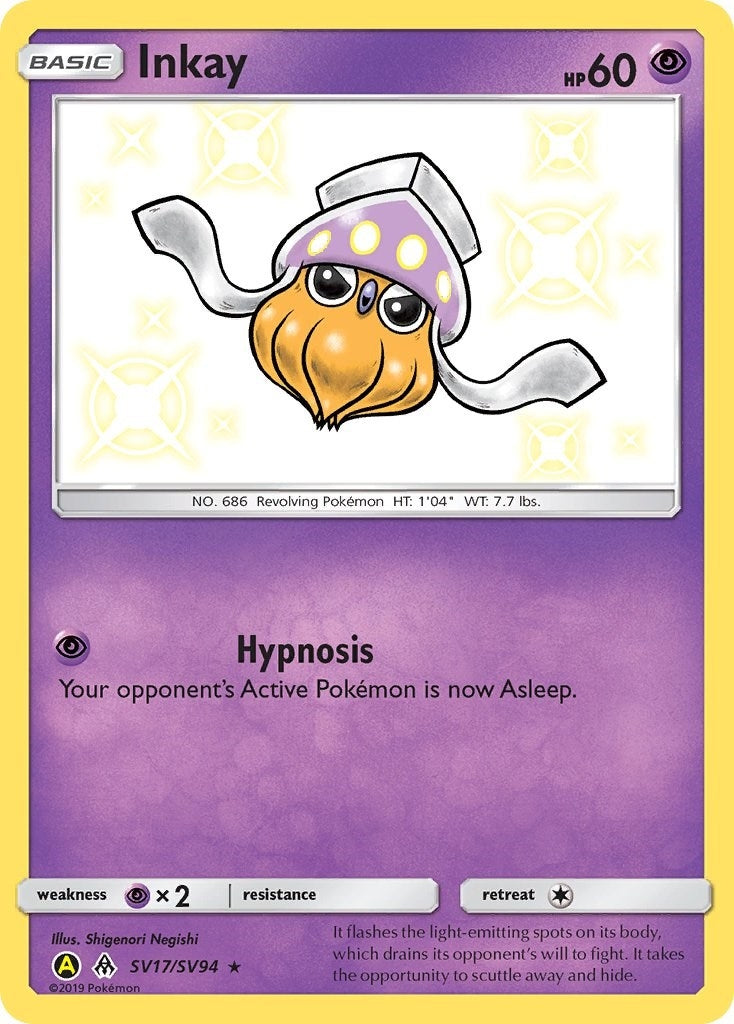 Inkay (SV17/SV94) (Hidden Fates: Shiny Vault) (HIF:SV) Pokemon