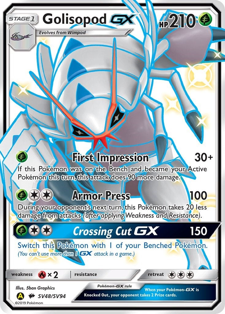 Image for Golisopod GX (SV48/SV94) (Hidden Fates: Shiny Vault) (HIF:SV) - Pokemon