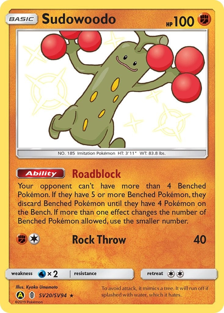 Image for Sudowoodo (SV20/SV94) (Hidden Fates: Shiny Vault) (HIF:SV) - Pokemon