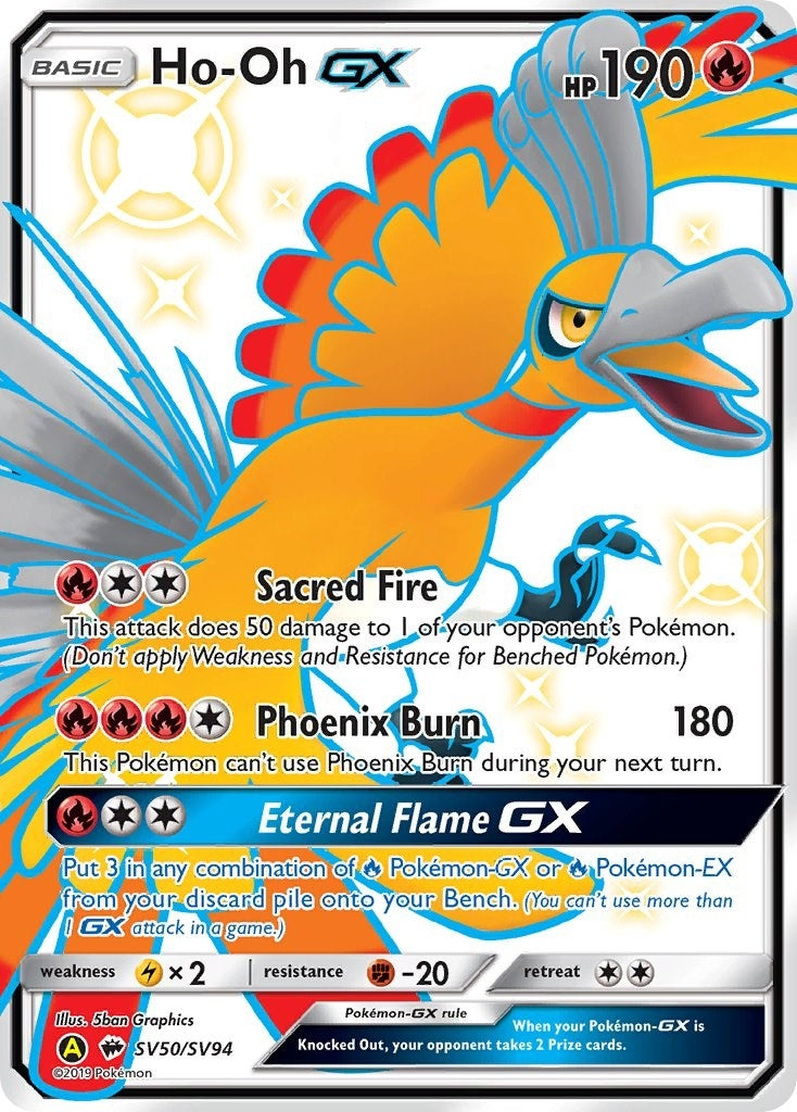 Image for Ho-Oh GX (SV50/SV94) (Hidden Fates: Shiny Vault) (HIF:SV) - Pokemon